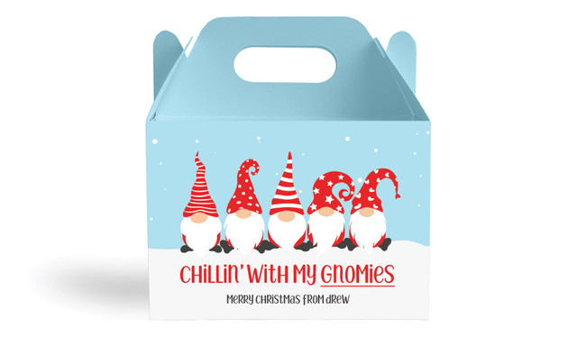 Gnomies Personalised Gable Favour Box
