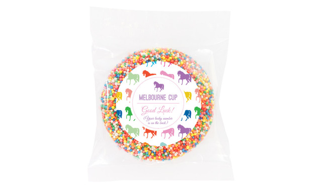 Rainbow Melbourne Cup Horse Racing Giant Chocolate Freckle