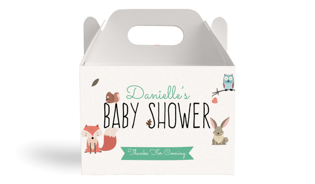 Little Critters Baby Shower Personalised Gable Favour Box