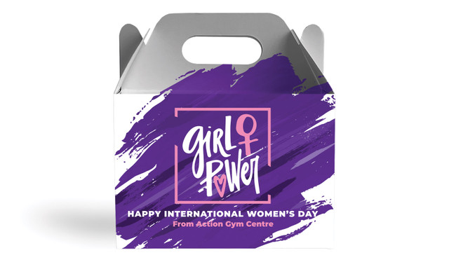 Girl Power International Womens Day Personalised Gable Favour Box
