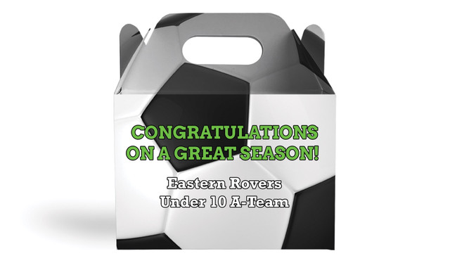 Soccer Ball Personalised Gable Favour Box