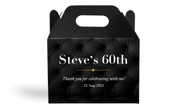 Chesterfield Personalised Gable Favour Box