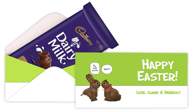 Chocolate Bunnies Easter Cadbury Bar Box (Box Only)