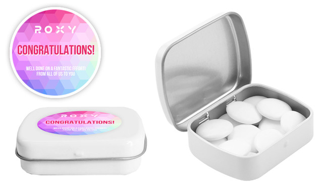 Geometric Congratulations Personalised Mint Tins