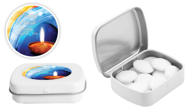 Vibrant Diwali Personalised Mint Tins