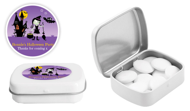 Halloween Witch Halloween Personalised Mint Tins