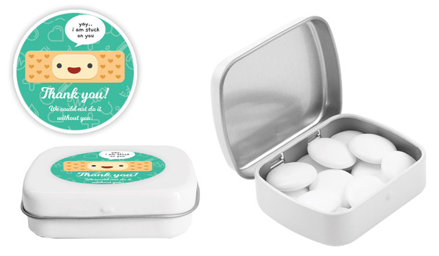 Happy Band Aid International Nurses Day Personalised Mint Tins