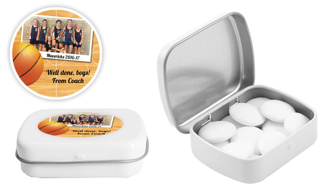 Basketball Photo Personalised Mint Tins