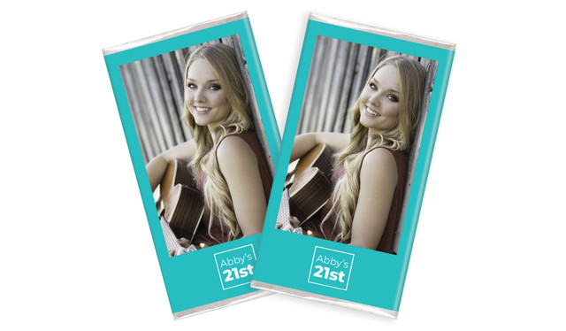 A Vertical Photo Birthday Custom Chocolates