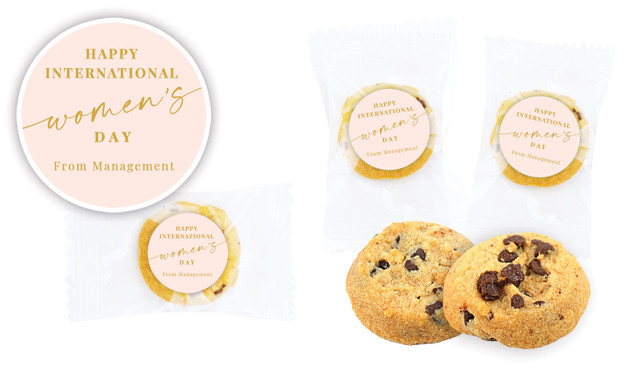 Gold On Blush Womens Day Bite-Size Cookie 5g