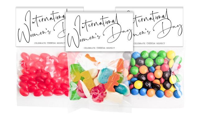 Simple Celebration Lolly Bags With Custom Topper (Choice Of Filling)