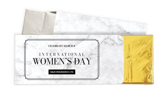 Marble Deco Personalised Chocolate Bar In A Box