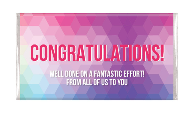 Geometric Congratulations Chocolate Bars