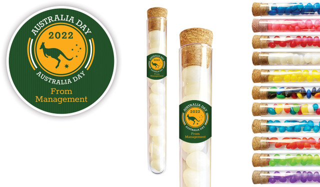 Australia Day Emblem Australia Day Personalised Test Tubes