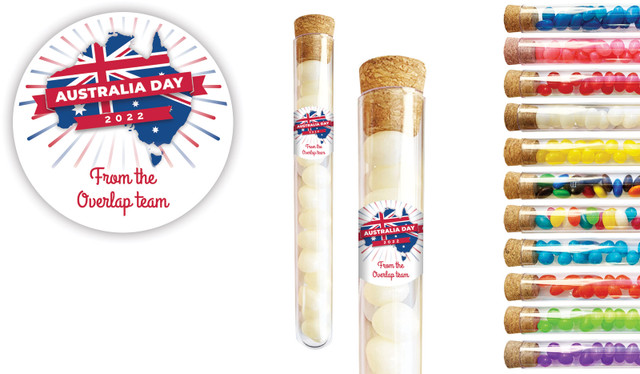Australia Map Australia Day Personalised Test Tubes