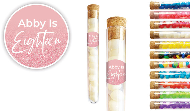 18th Birthday Personalised Test Tubes