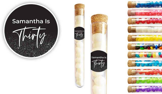 30th Birthday Personalised Test Tubes