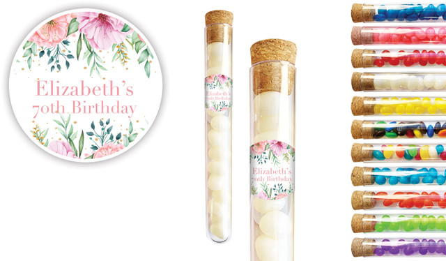 Beautiful Blooms Personalised Birthday Test Tubes