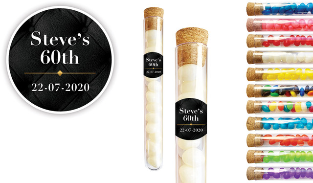 Chesterfield Personalised Birthday Test Tubes