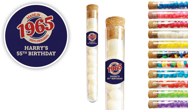 Made In Year Personalised Birthday Test Tubes
