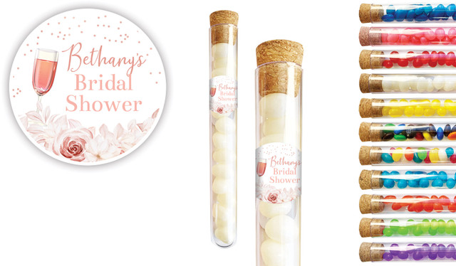 Bubbly Bridal Shower Personalised Test Tubes