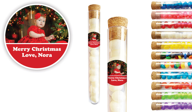 Add A Photo Christmas Personalised Test Tubes