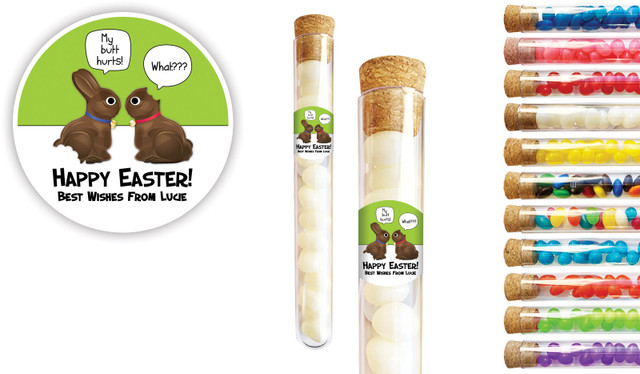 Chocolate Bunnies Easter Personalised Test Tubes