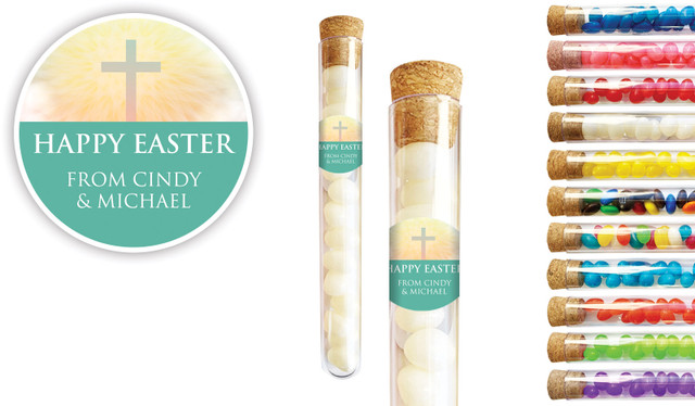 Heavenly Cross Easter Personalised Test Tubes