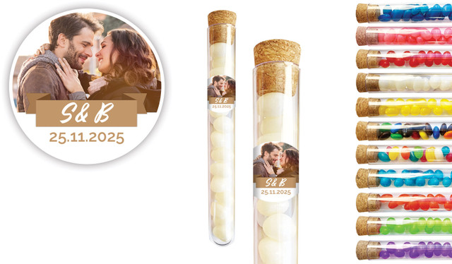 Banner Photo Engagement Personalised Test Tubes