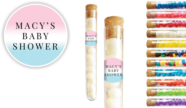 Gradient Gender Reveal Personalised Test Tubes
