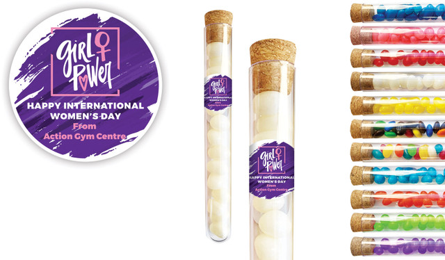 Girl Power International Womens Day Personalised Test Tubes