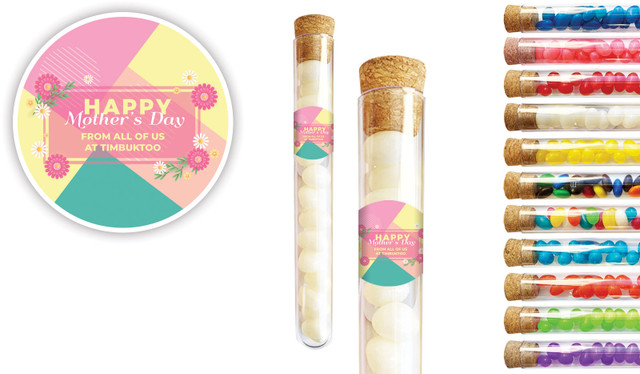 Bold Colours Mothers Day Personalised Test Tubes