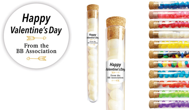 Simple Sentiment Valentines Day Personalised Test Tubes