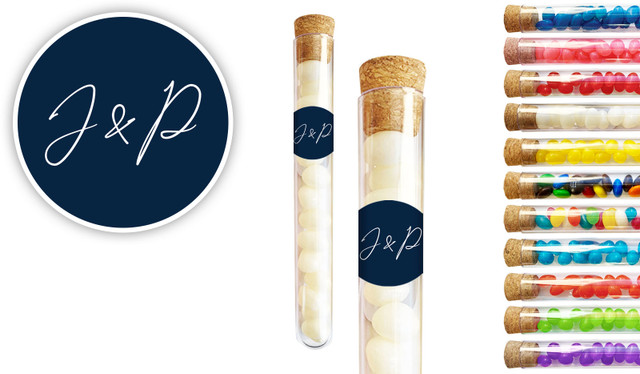 Large Names Wedding Personalised Test Tubes