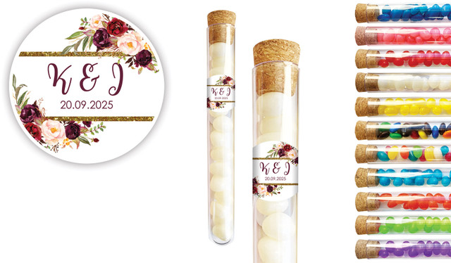 Masala Corners Wedding Personalised Test Tubes