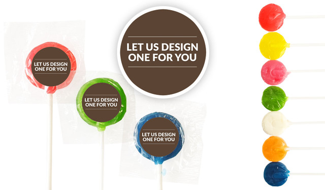 Let Us Design For You 2.5cm Mini Lollipops