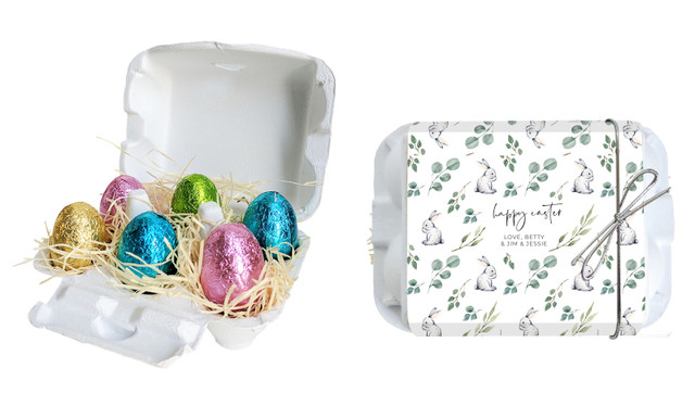 Eucalypt Personalised Easter Egg Carton