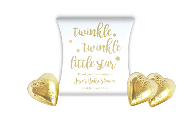 Twinkle Twinkle Baby Shower Personalised Pillow Boxes