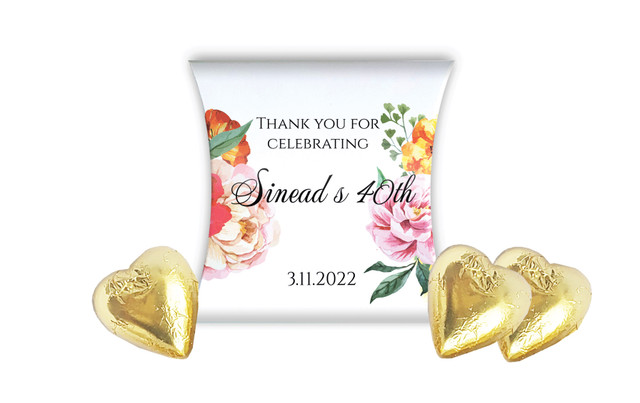 In Bloom Personalised Birthday Pillow Boxes