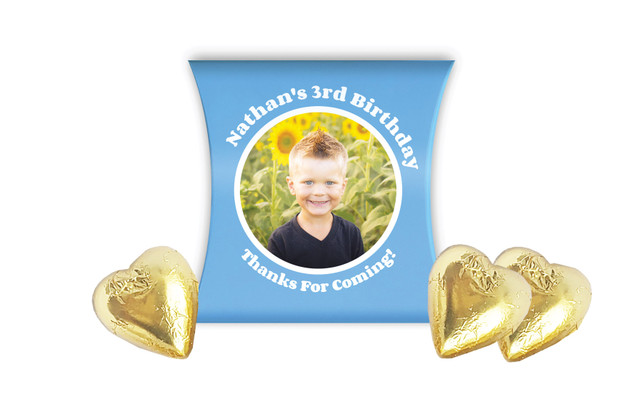 Add A Photo Boys Kids Party Personalised Pillow Boxes