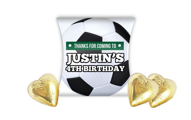 Soccer Kids Party Personalised Pillow Boxes