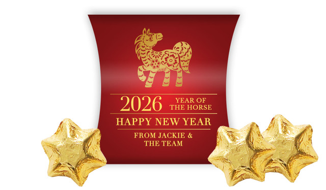 Floral Chinese New Year Personalised Pillow Boxes