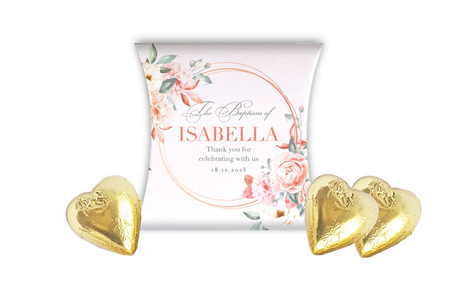 Classic Christening Personalised Pillow Boxes