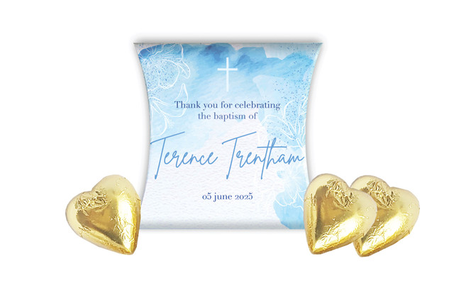 River Run Christening Personalised Pillow Boxes