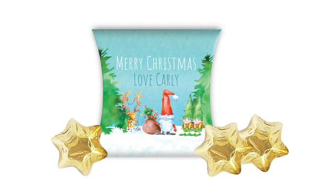 A Watercolour Christmas Christmas Personalised Pillow Boxes