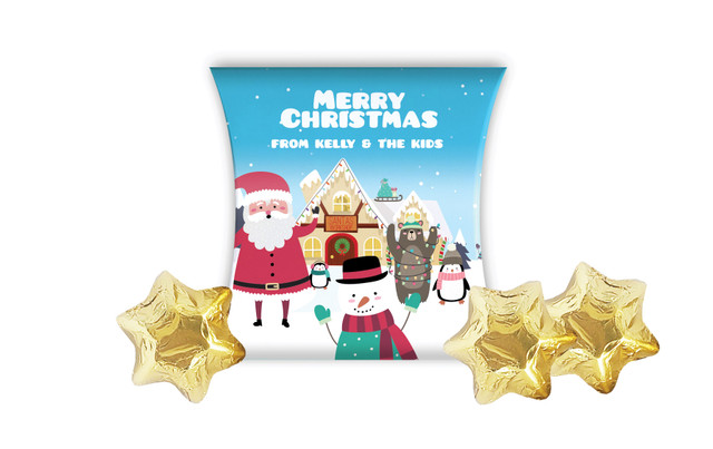 At The North Pole Christmas Personalised Pillow Boxes