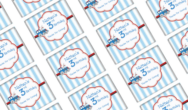 Toy Train Birthday Mini Chocolates