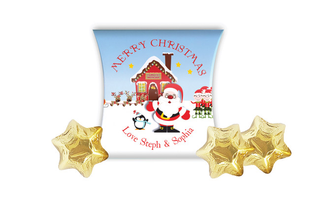 Santas Workshop Christmas Personalised Pillow Boxes