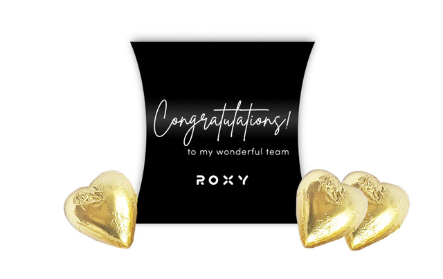 Signature Black Congratulations Personalised Pillow Boxes