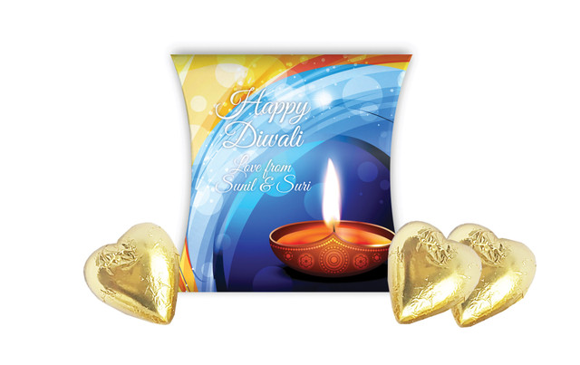Vibrant Diwali Personalised Pillow Boxes